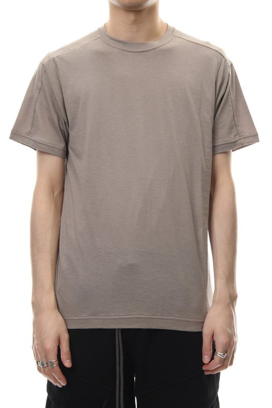 Cotton silk regular T-shirt G.Beige