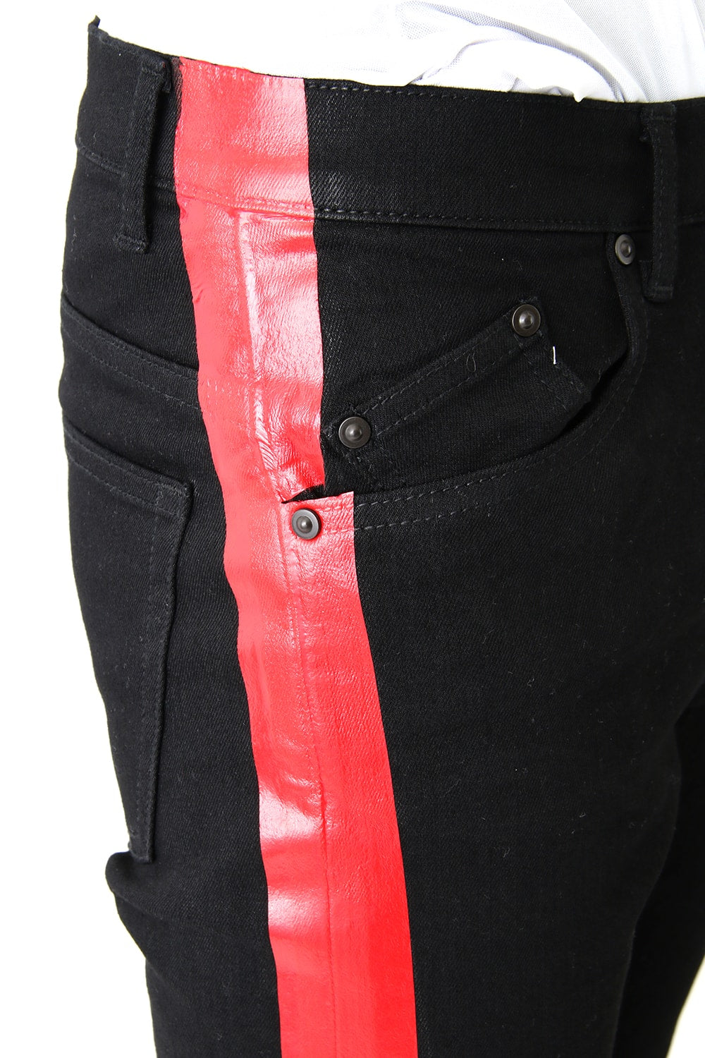 EX FIT DENIM SKINNY SIDE STRIPE RUBBER