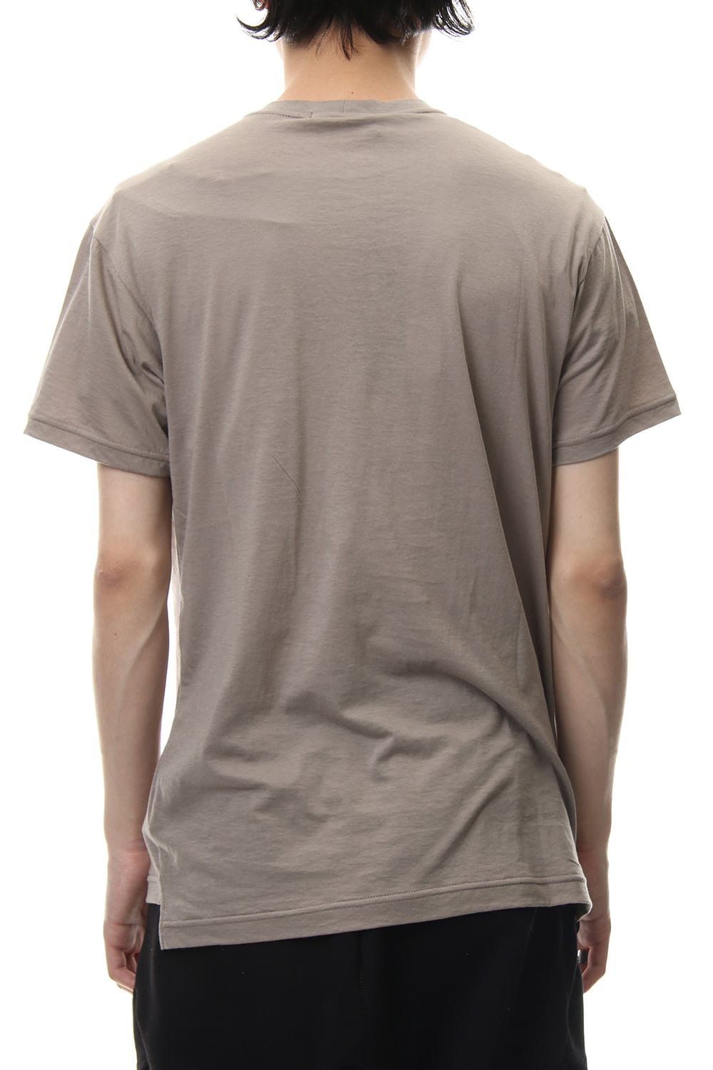 Cotton silk regular T-shirt G.Beige