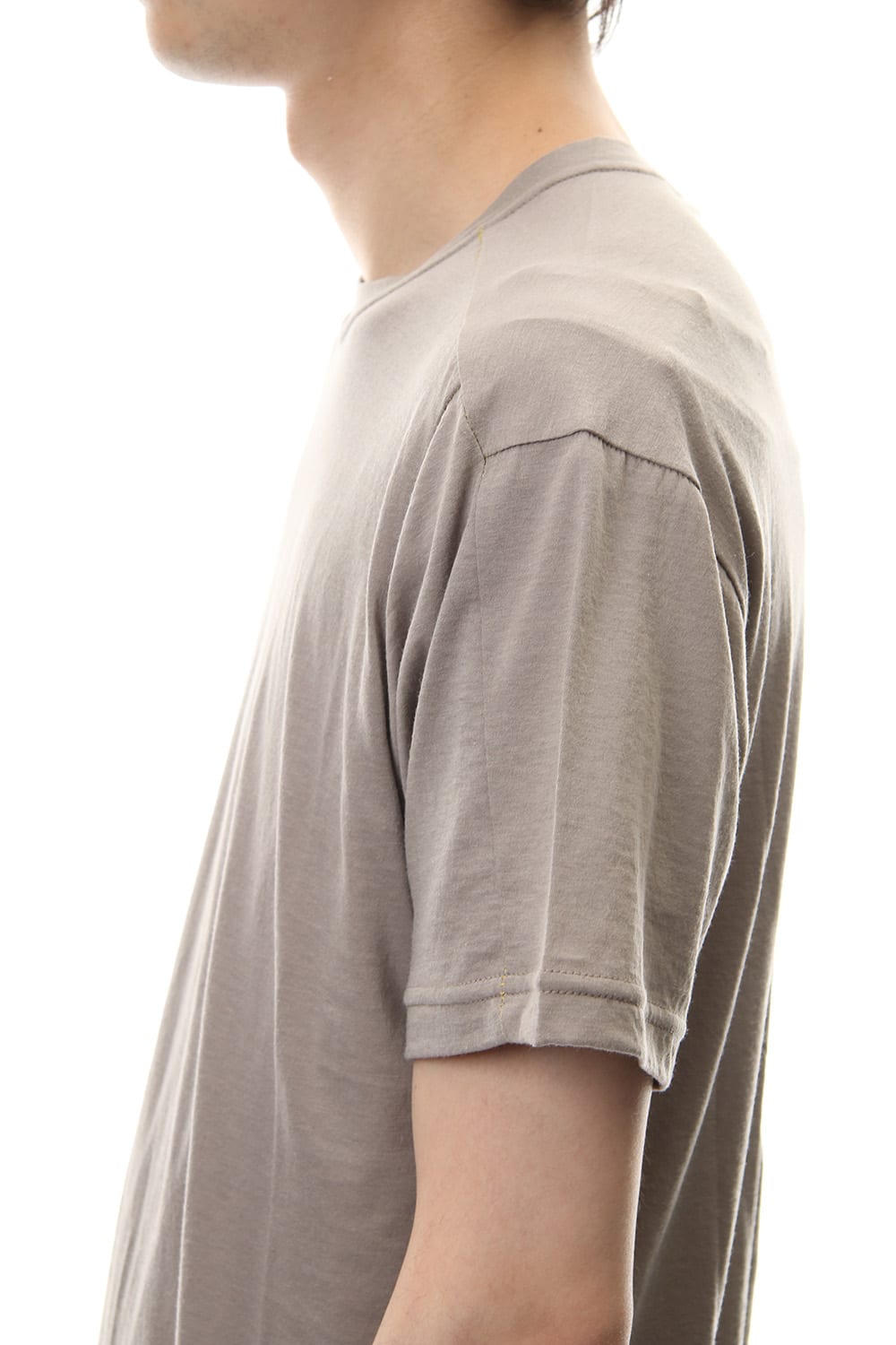 Cotton silk regular T-shirt G.Beige