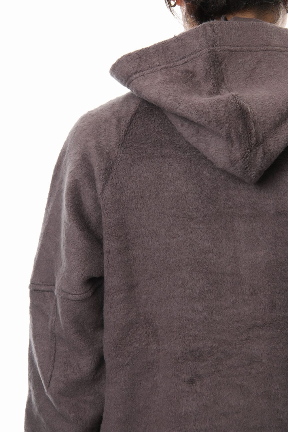 Brushed Fleece Parker Gray