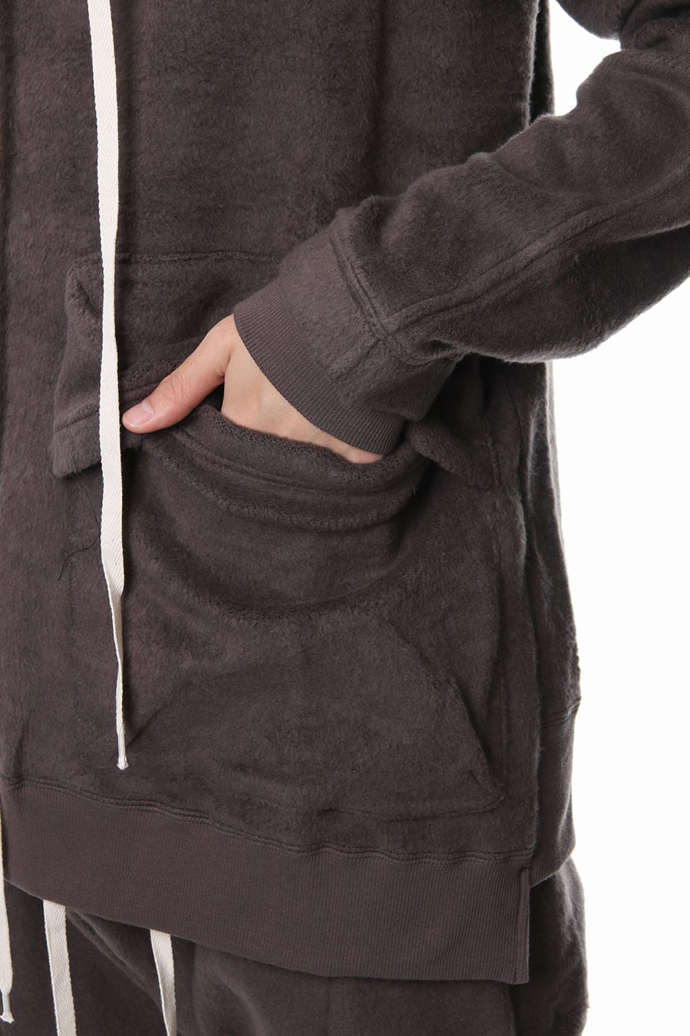 Brushed Fleece Parker Gray