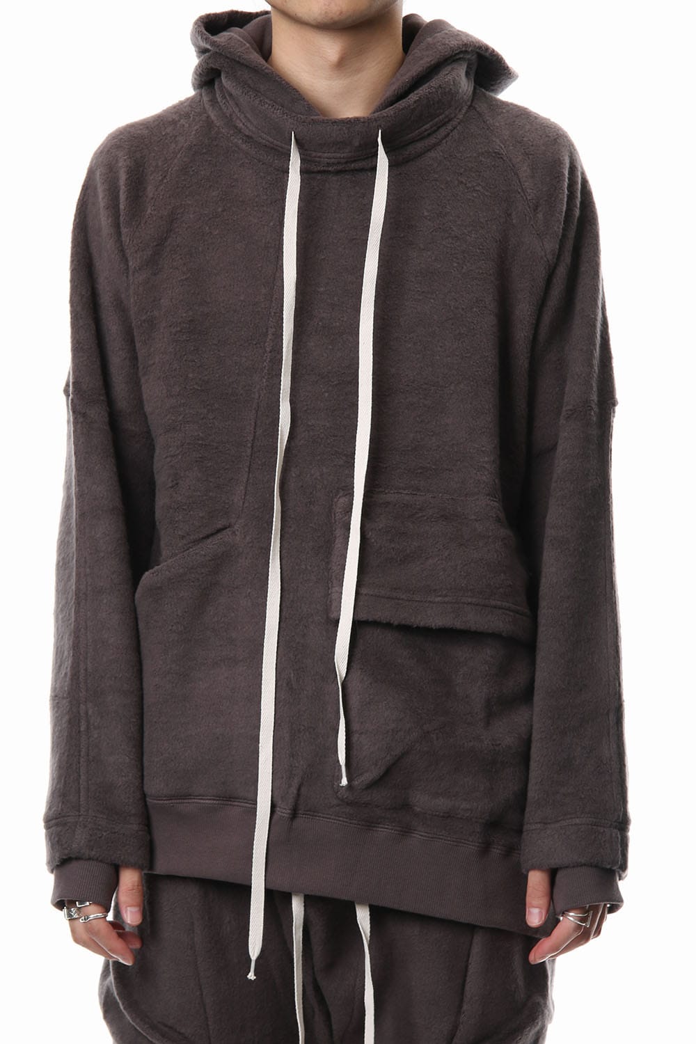 Brushed Fleece Parker Gray