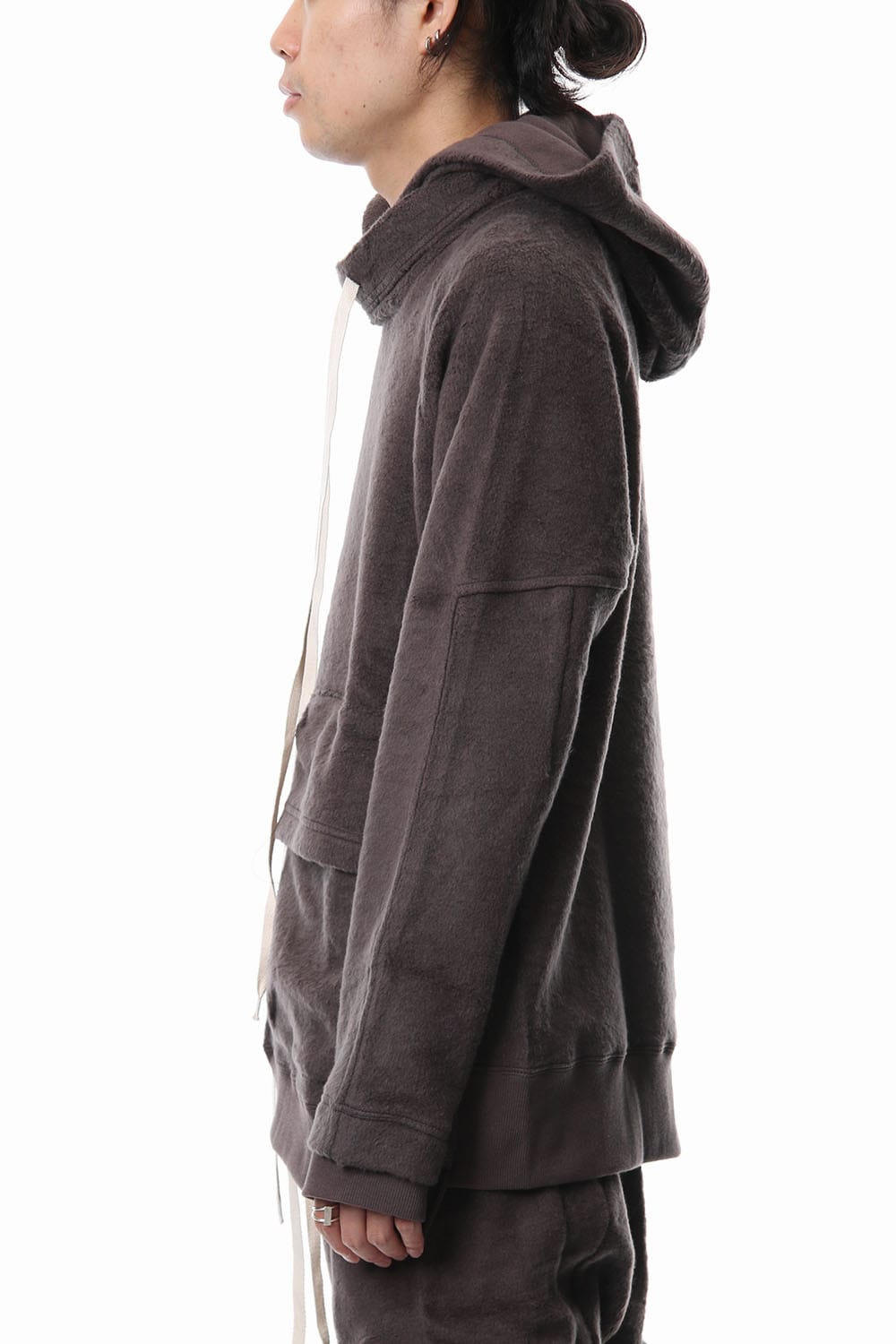 Brushed Fleece Parker Gray