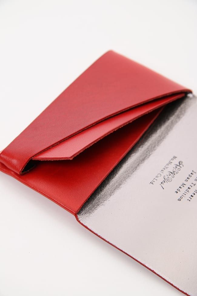 Shosa - No,No,Yes! BASIC Card Case - Red x Silver