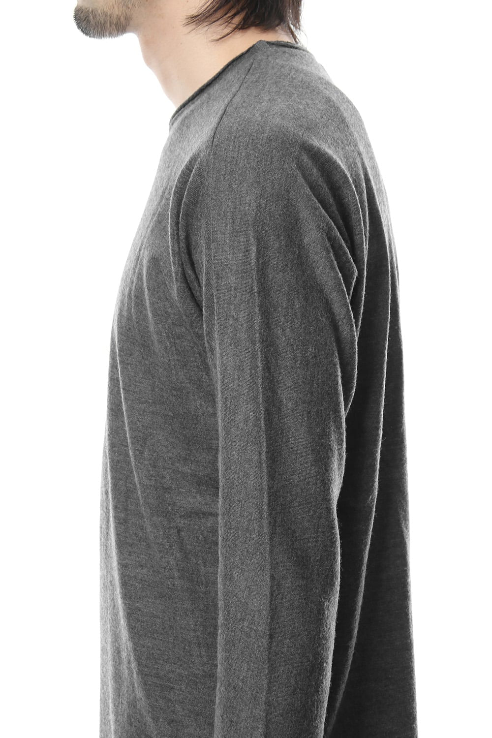 Washable Wool Dolman Sleeve RB-035 M.Gray