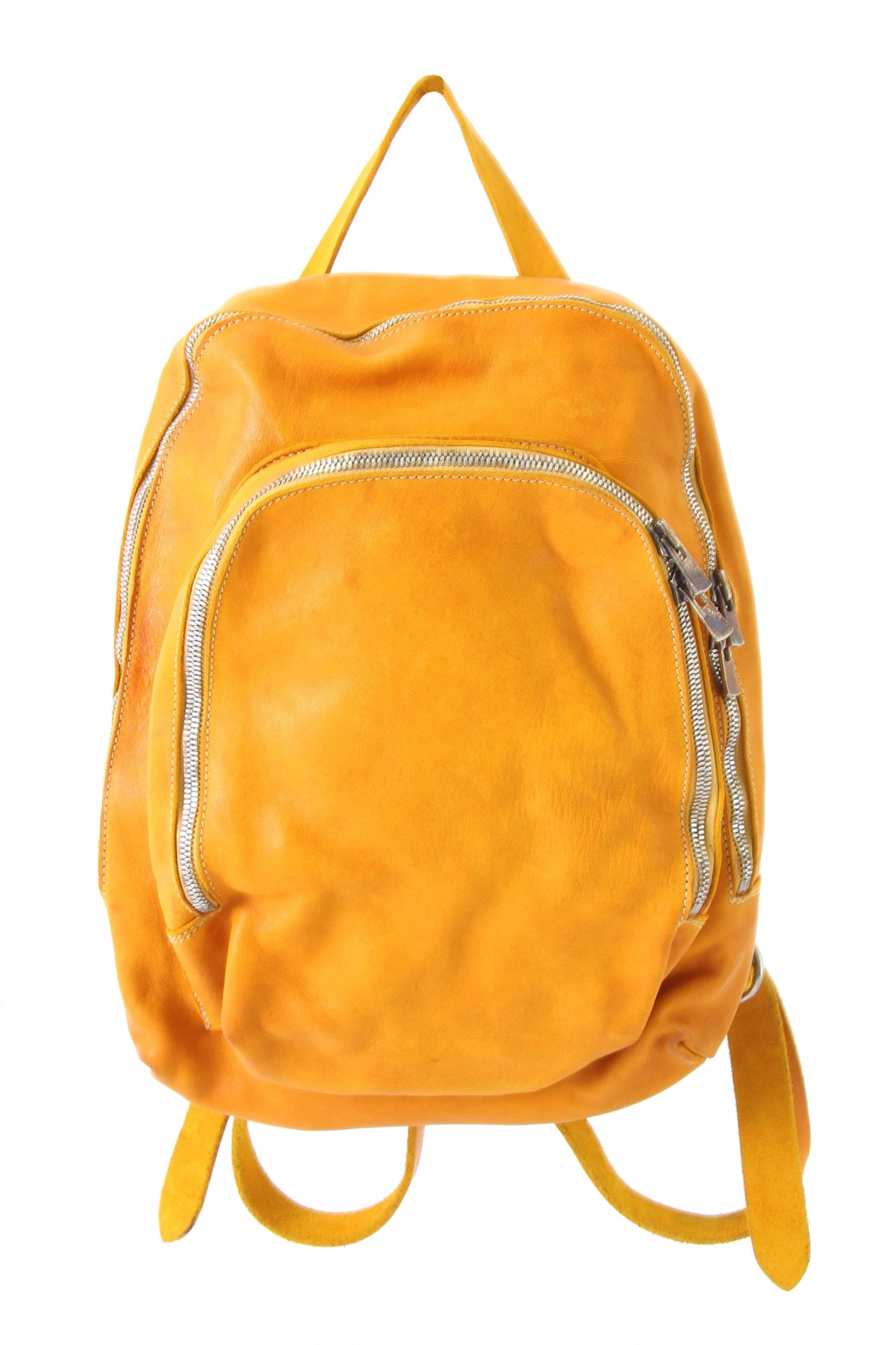 Soft Horse Leather Back Pack - DBP05 - YELLOW