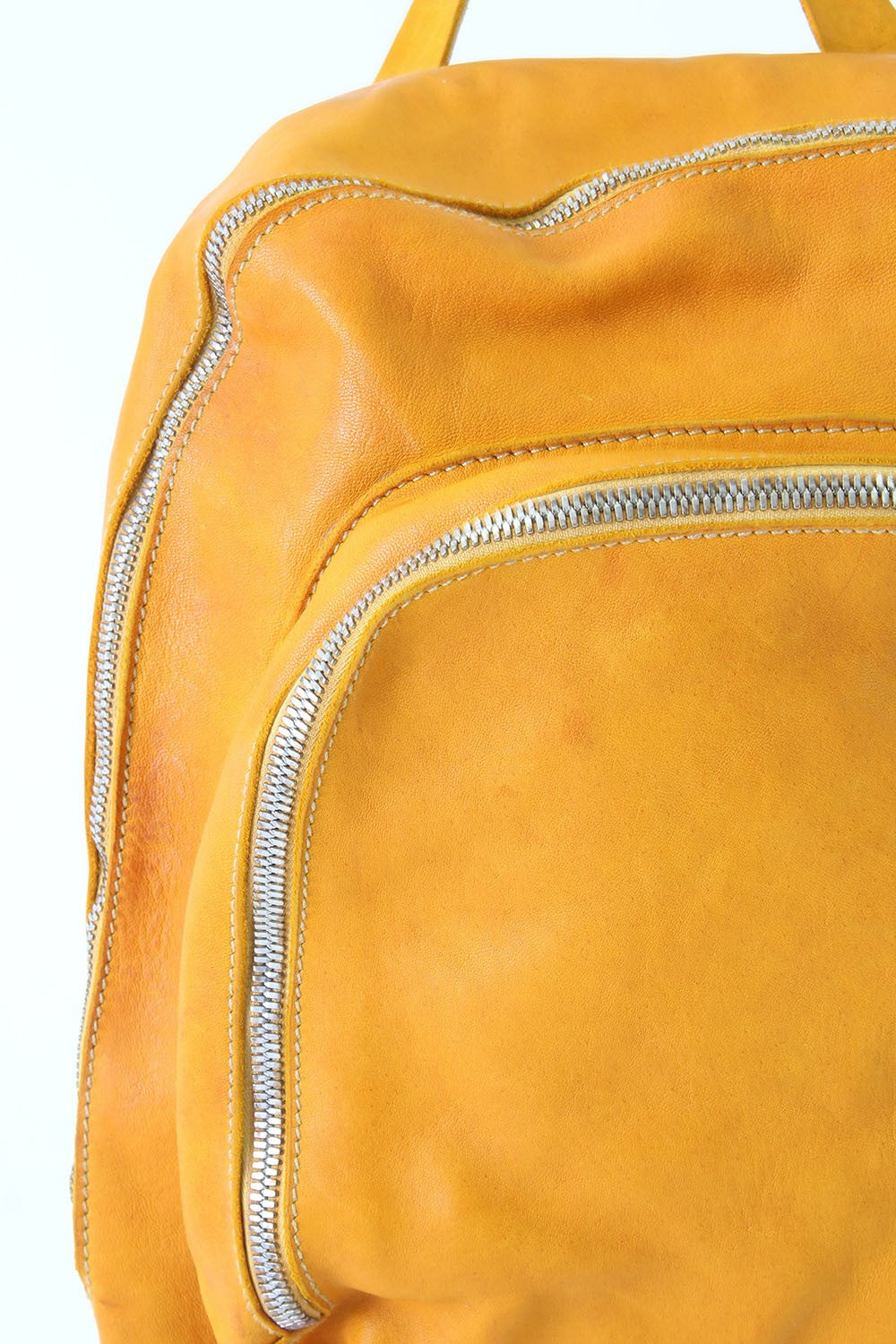 Soft Horse Leather Back Pack - DBP05 - YELLOW