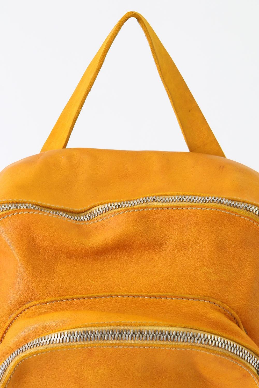 Soft Horse Leather Back Pack - DBP05 - YELLOW