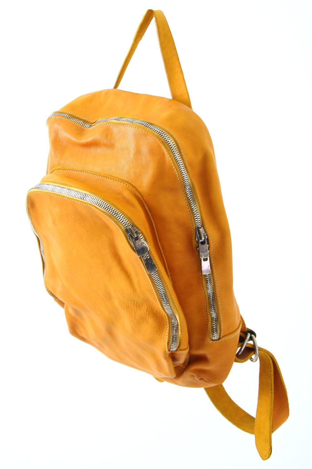 Soft Horse Leather Back Pack - DBP05 - YELLOW