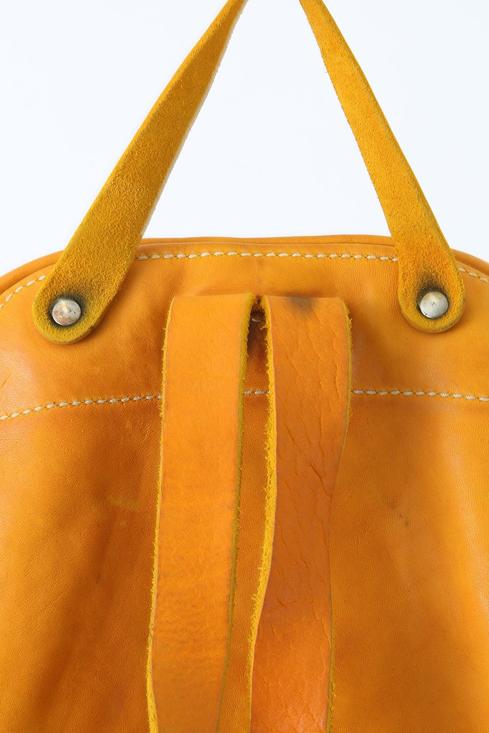 Soft Horse Leather Back Pack - DBP05 - YELLOW