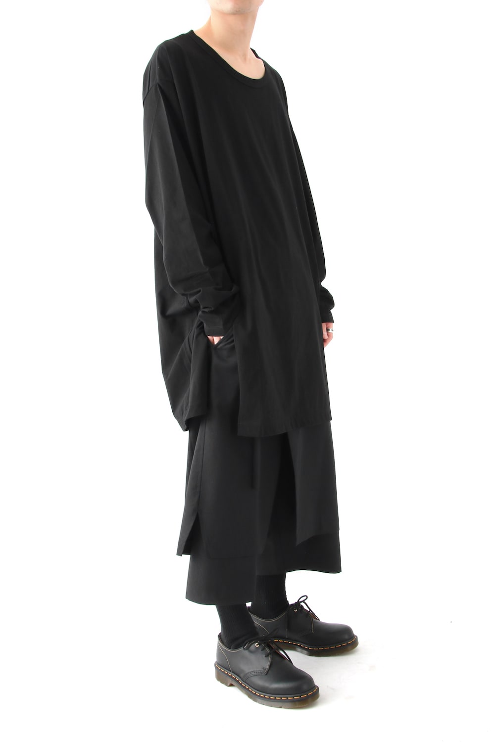 Jumbo Long Sleeve 30/C Tight Tension Jersey Black