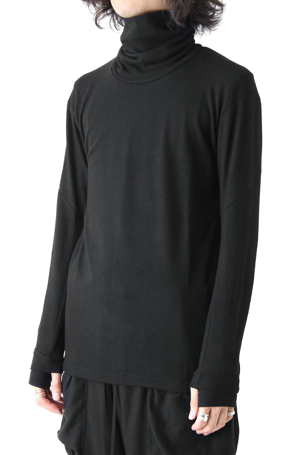 Wool Jersey Turtle neck T