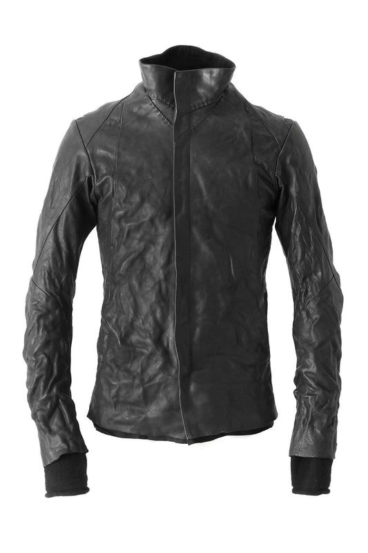 High Neck Jacket Guidi Horse Leather