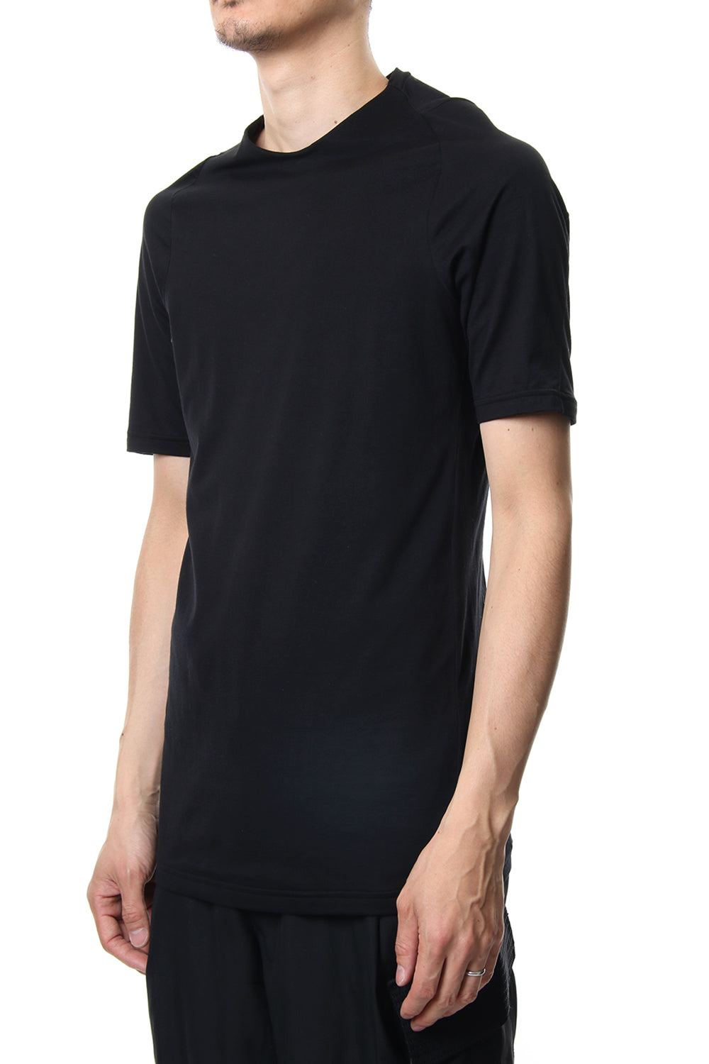 Short sleeve Indian cotton jersey ( SUVIN ) - Black