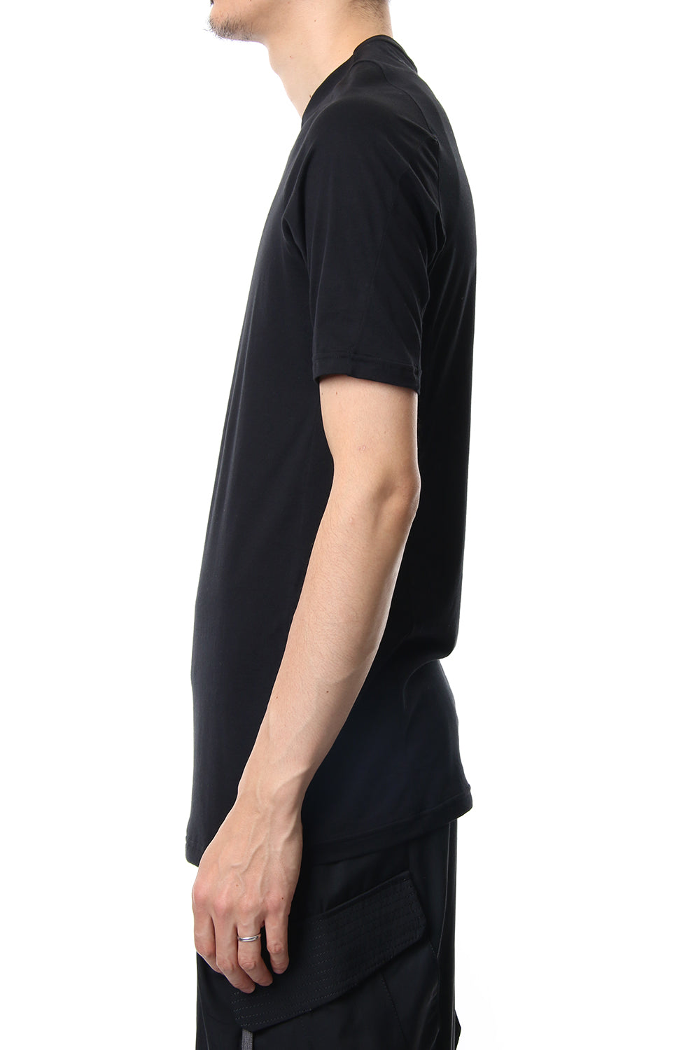 Short sleeve Indian cotton jersey ( SUVIN ) - Black