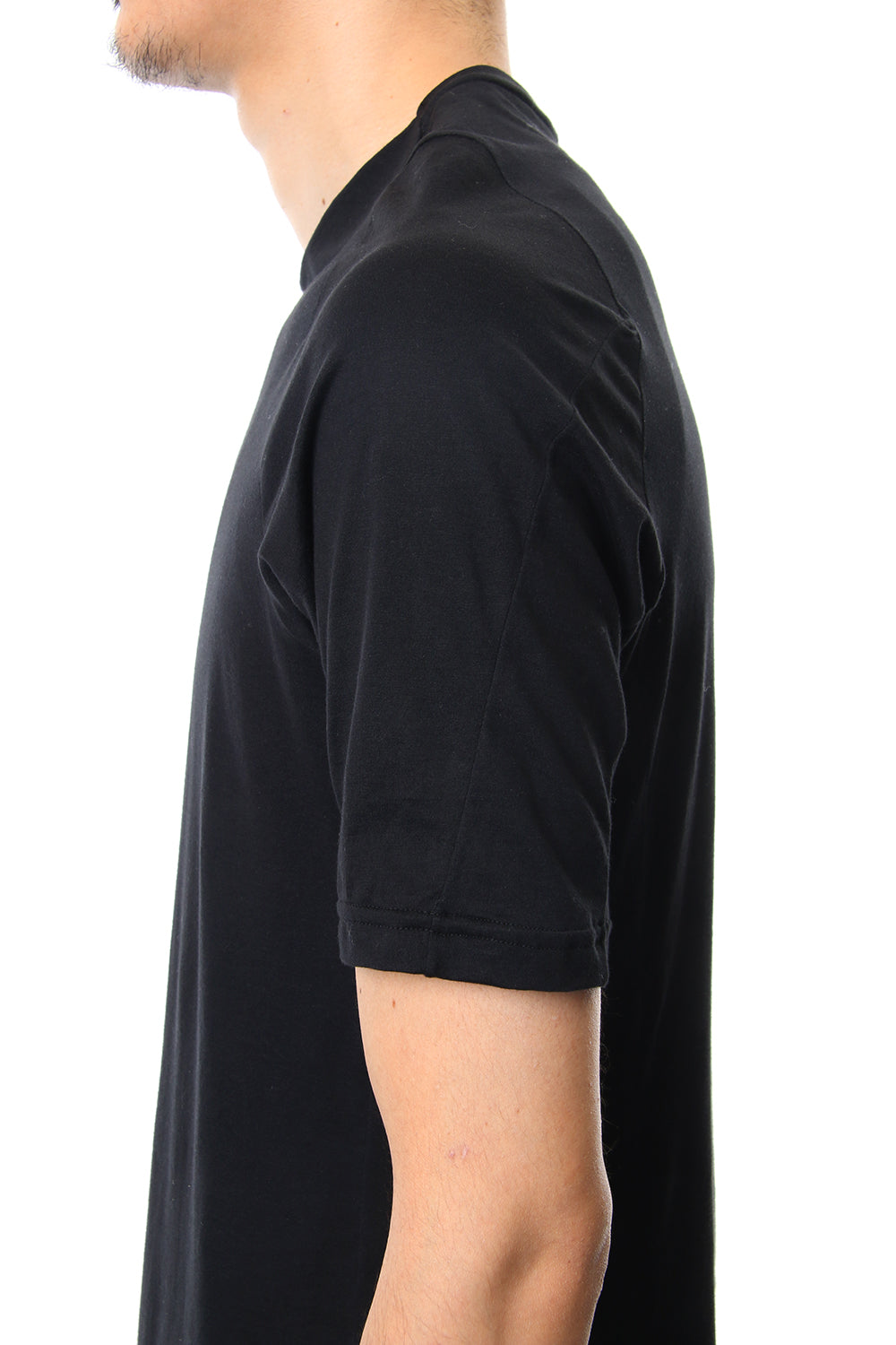 Short sleeve Indian cotton jersey ( SUVIN ) - Black