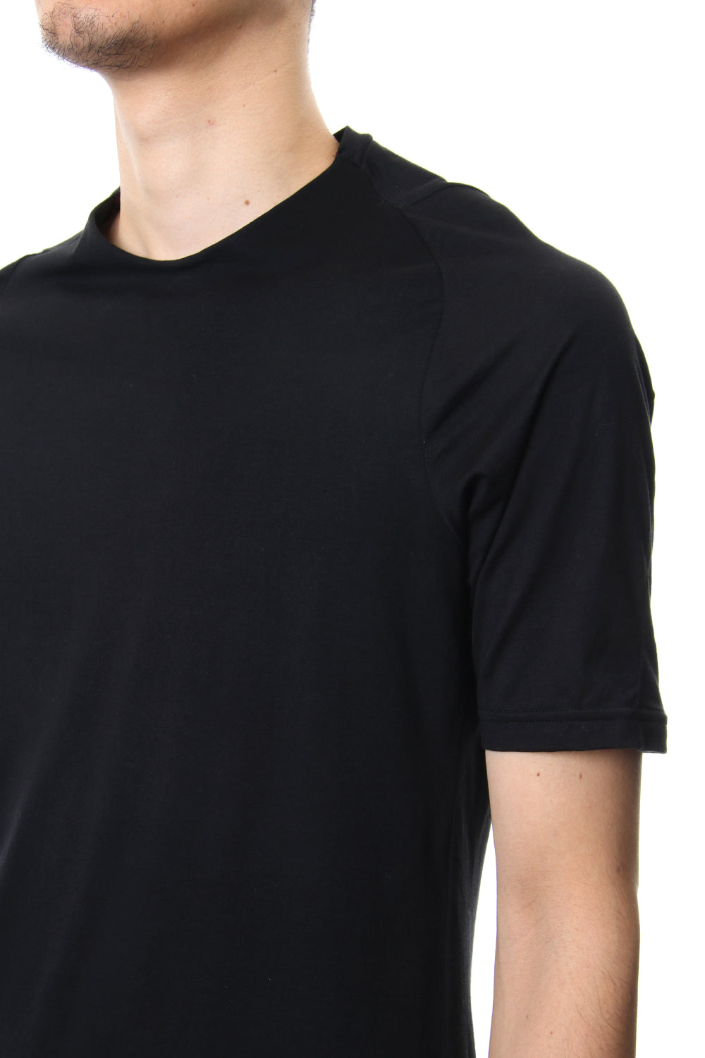 Short sleeve Indian cotton jersey ( SUVIN ) - Black