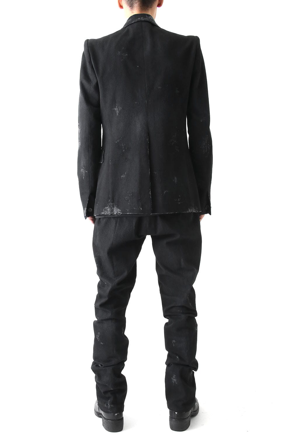 Destroyed Denim Tailored Jacket