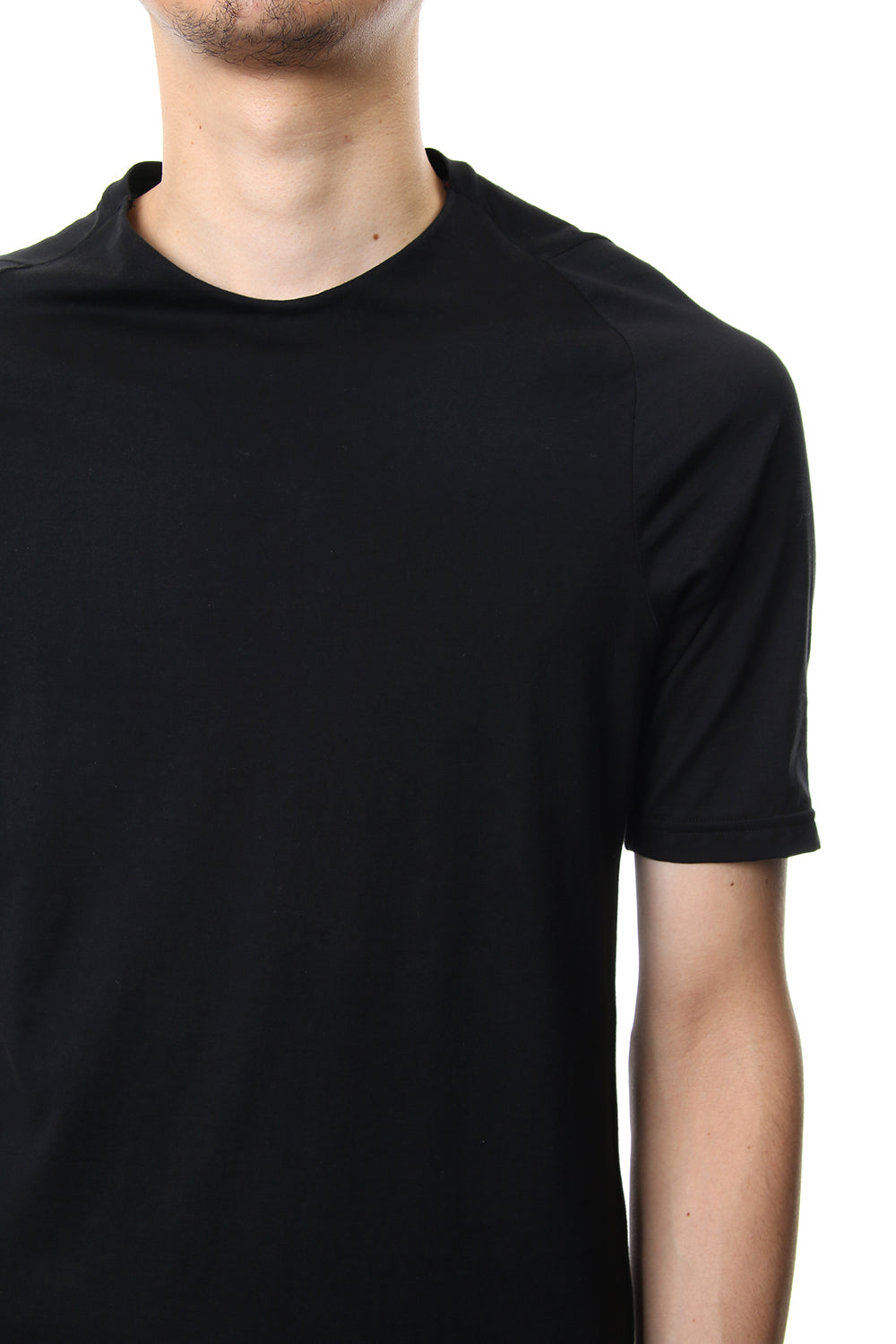 Short sleeve Indian cotton jersey ( SUVIN ) - Black