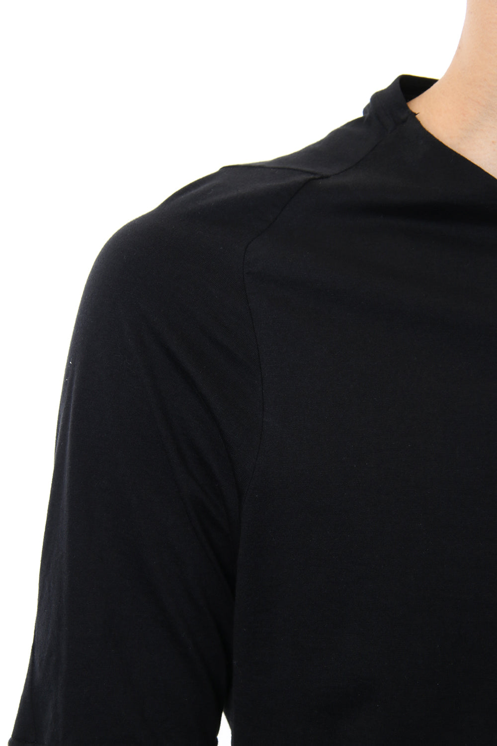 Short sleeve Indian cotton jersey ( SUVIN ) - Black