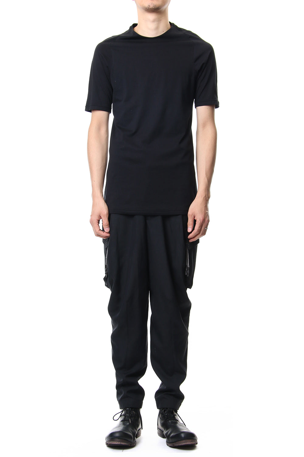 Short sleeve Indian cotton jersey ( SUVIN ) - Black