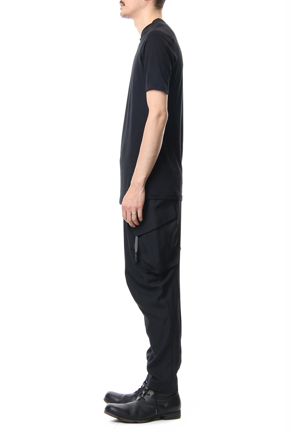 Short sleeve Indian cotton jersey ( SUVIN ) - Black