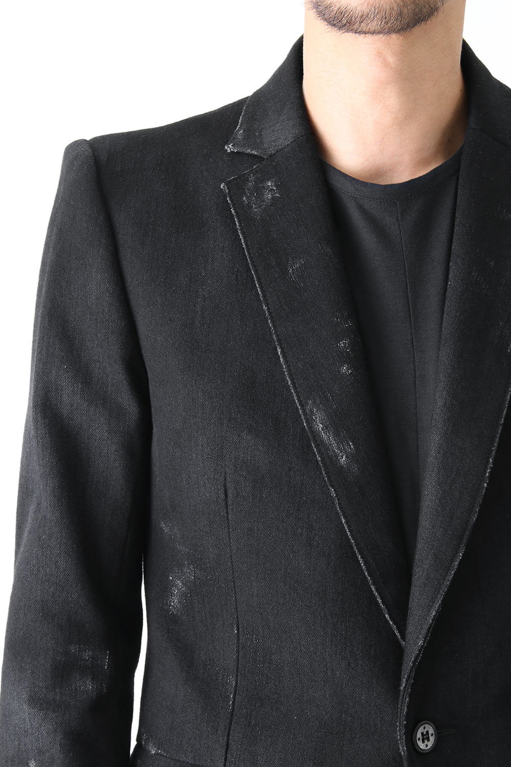 Destroyed Denim Tailored Jacket