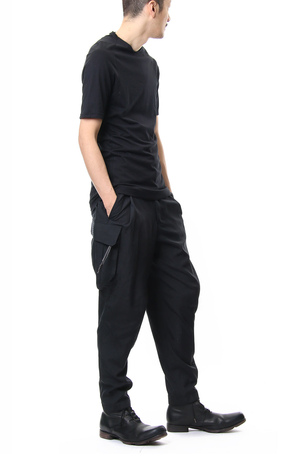 Short sleeve Indian cotton jersey ( SUVIN ) - Black