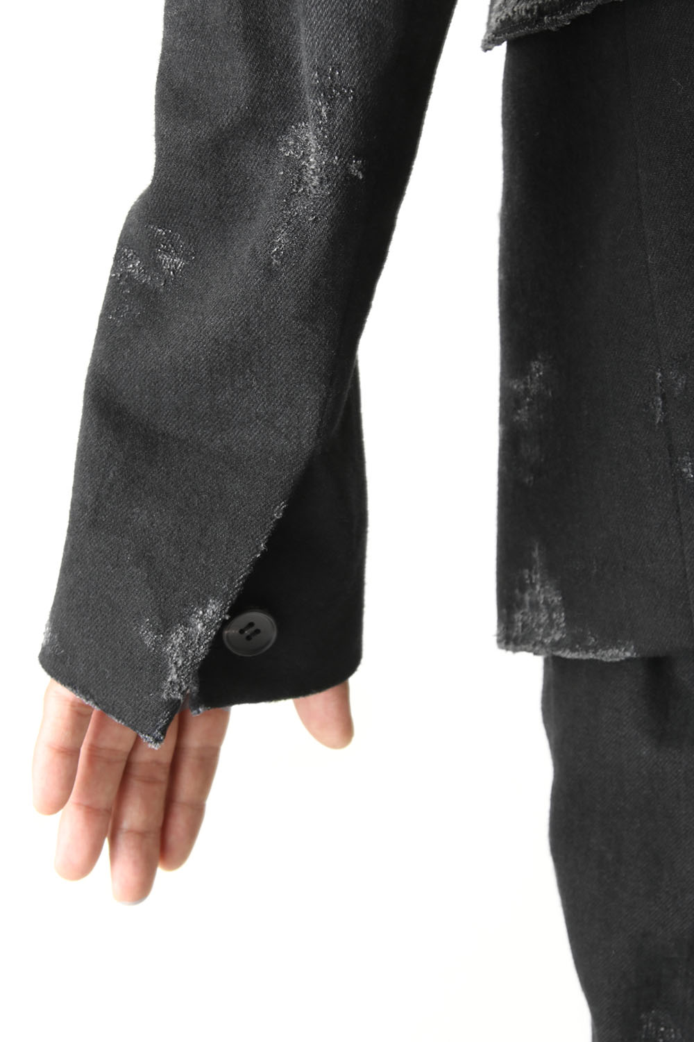 Destroyed Denim Tailored Jacket