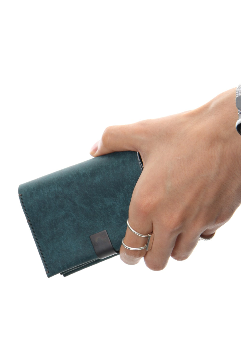 Minimal folded wallet - io-07-014A Petrolio