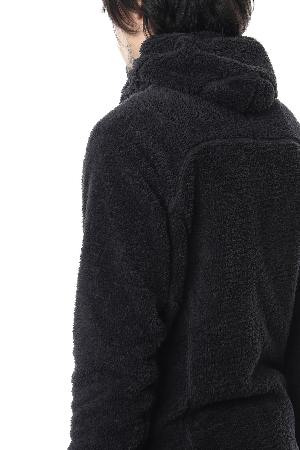 Super Micro Long Boa Hoodie RB-038 Black