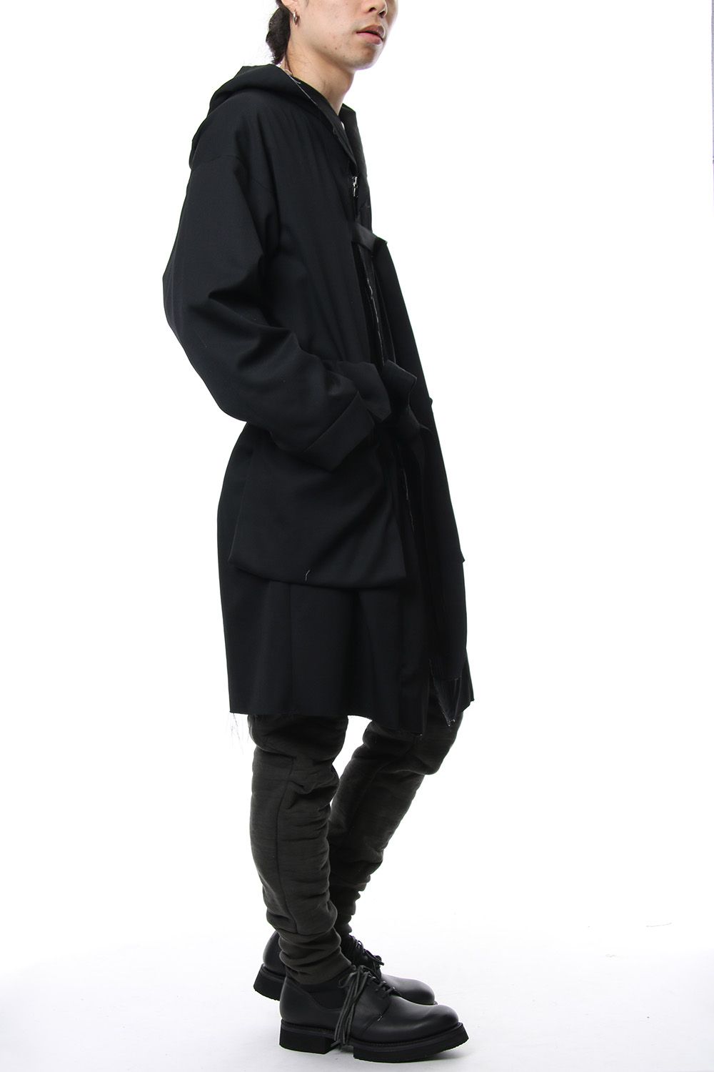 Wool gabardine coat