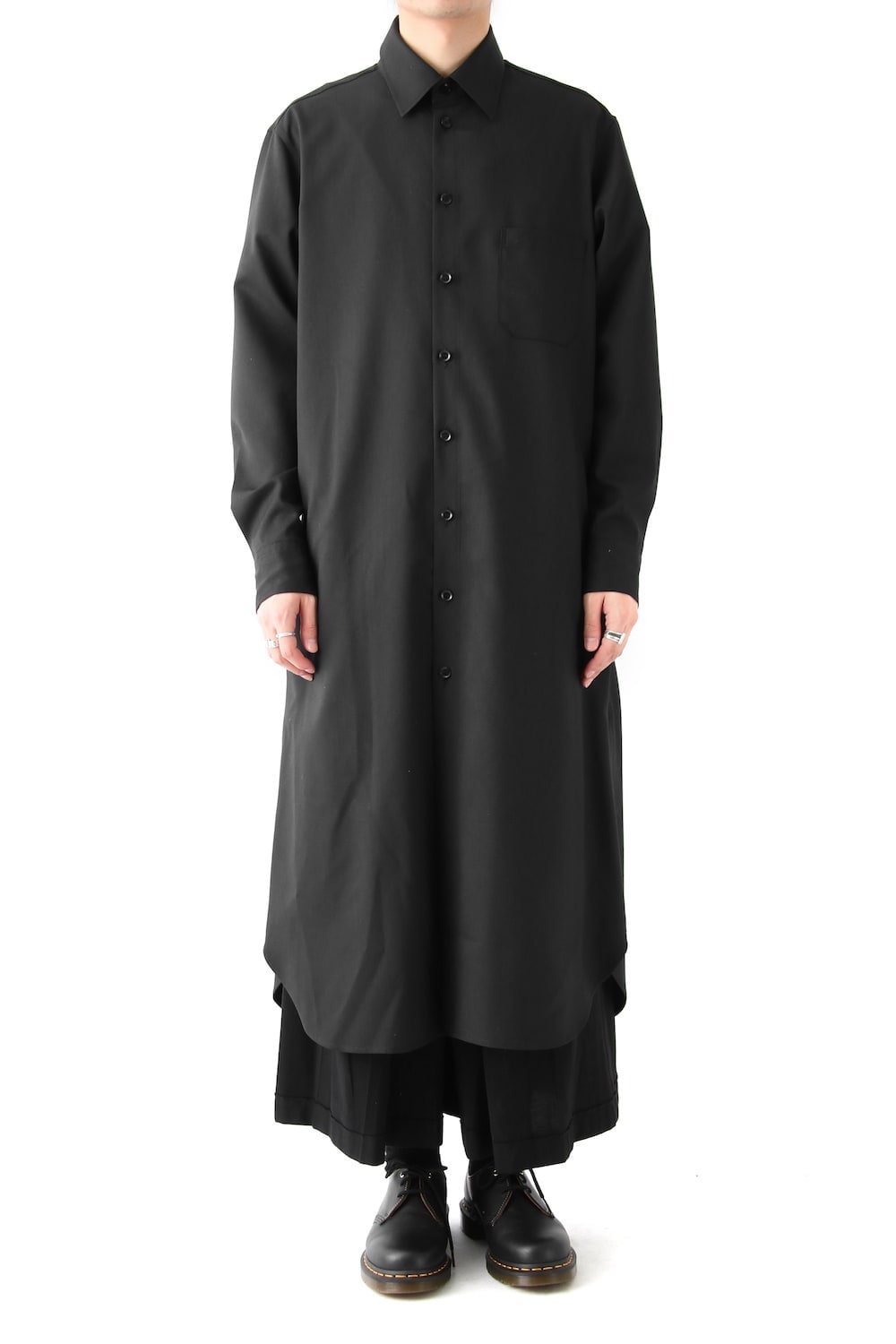 Long Shirt Dress Double Serge