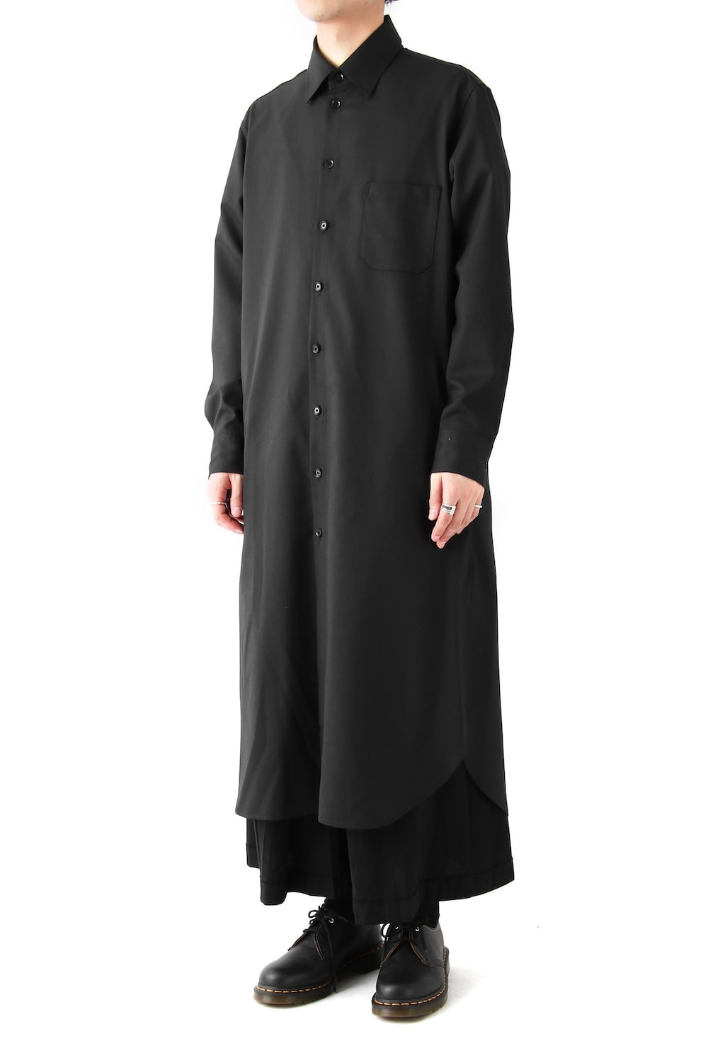 Long Shirt Dress Double Serge