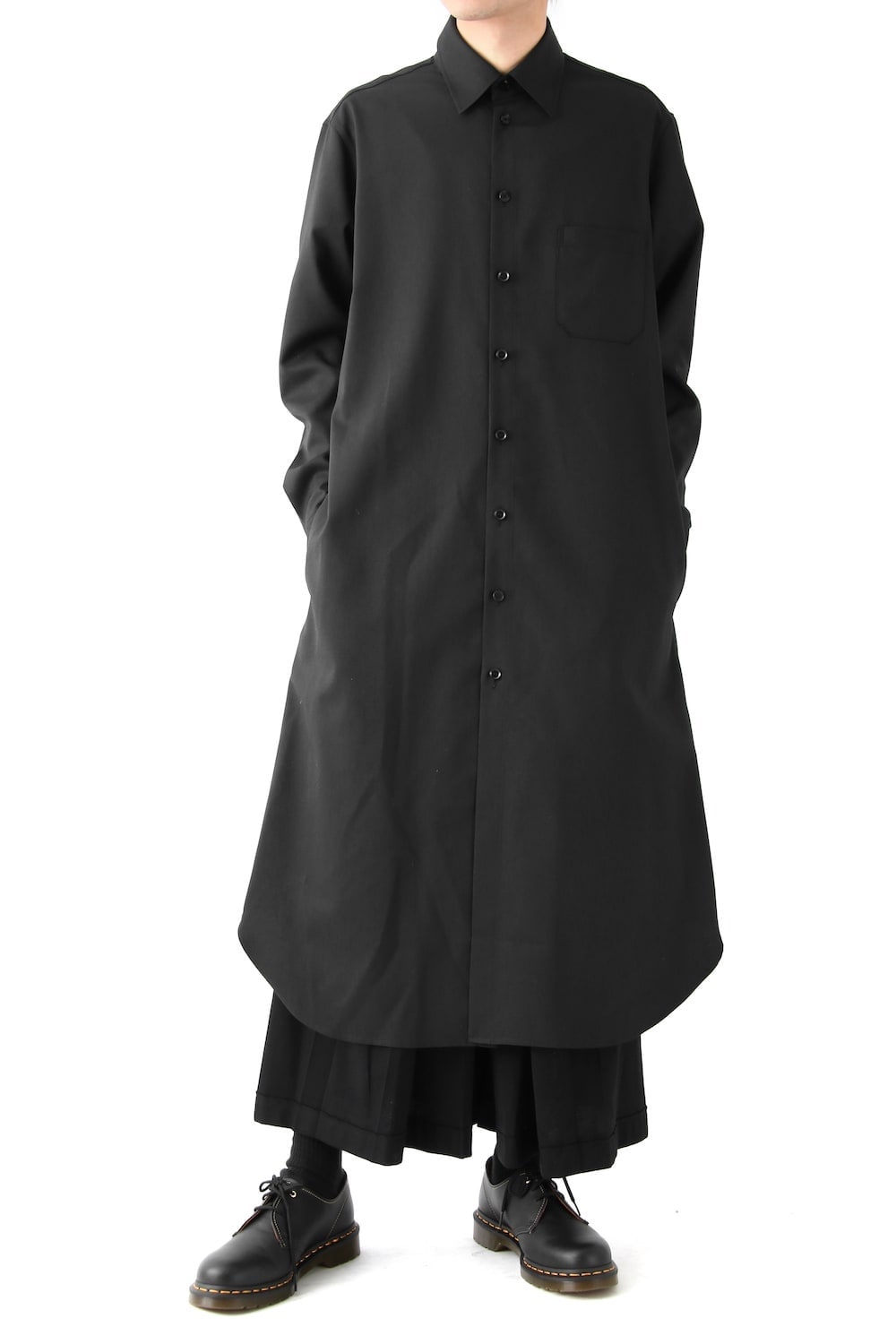 Long Shirt Dress Double Serge