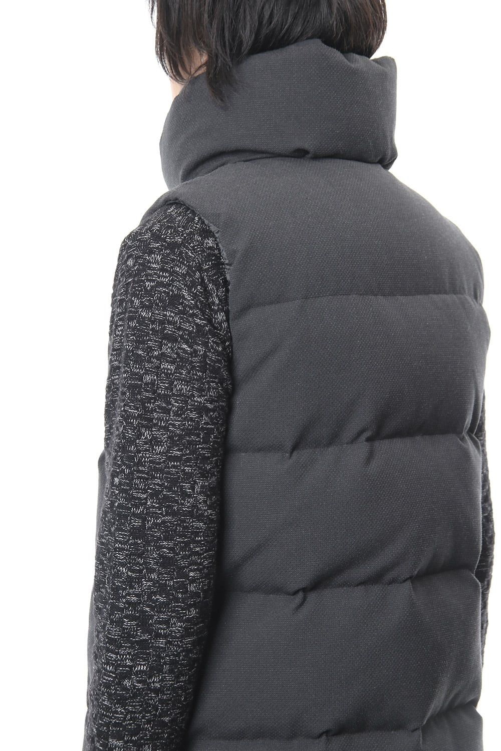Dobby Pin Head Down Vest RB-027 CB.Black