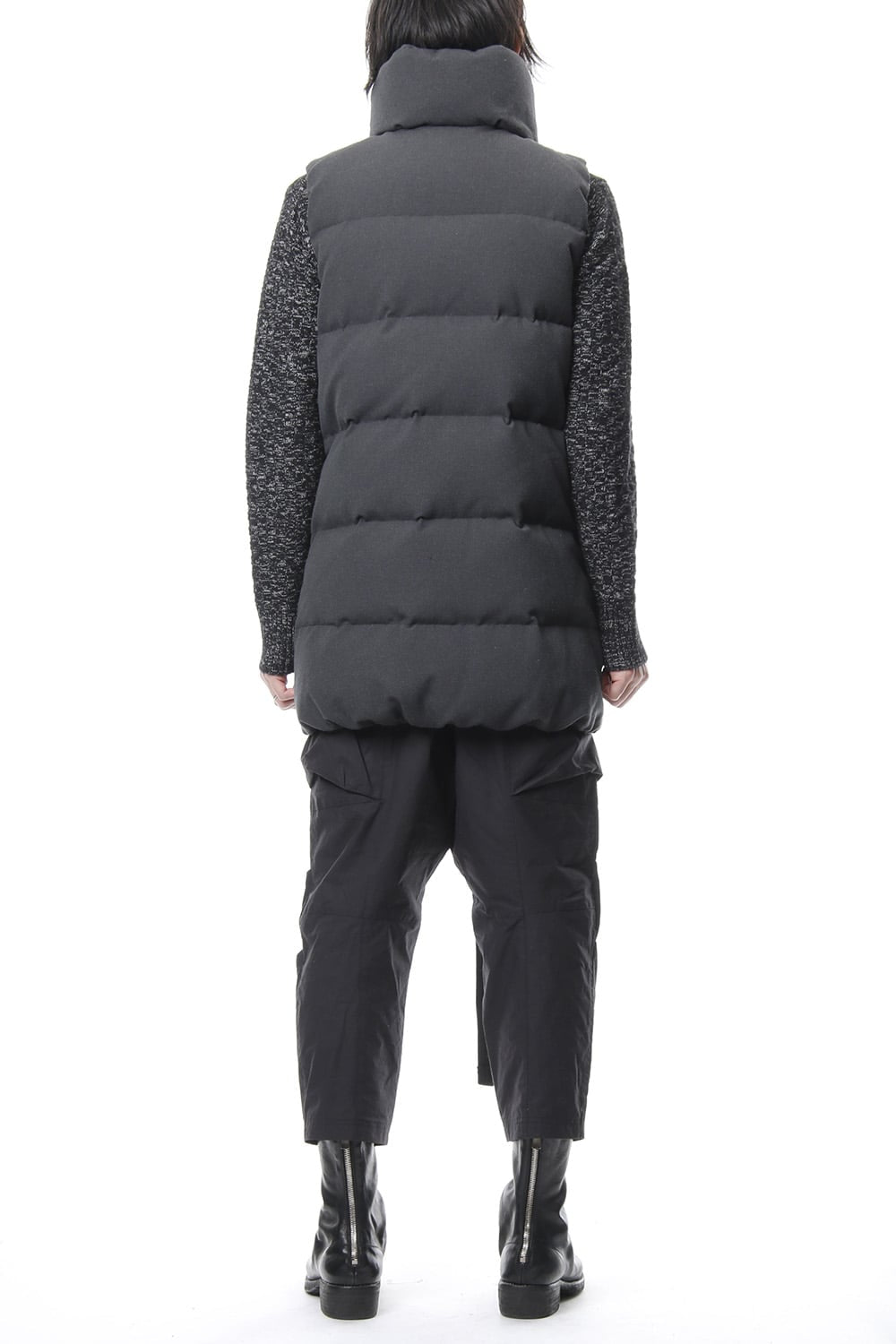 Dobby Pin Head Down Vest RB-027 CB.Black