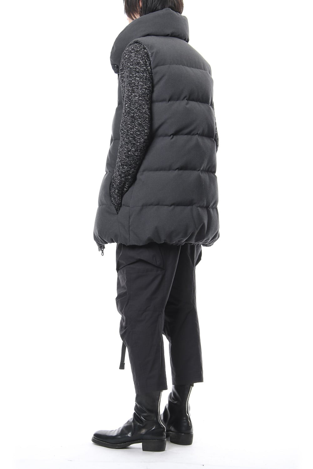 Dobby Pin Head Down Vest RB-027 CB.Black