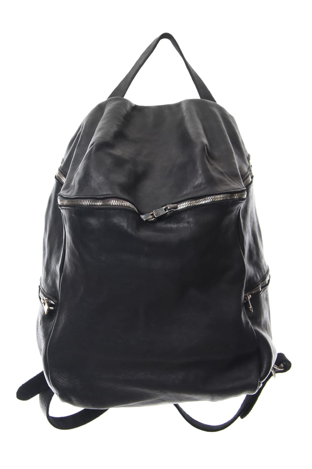 DBP08 - Large Leather Side-zip Backpack