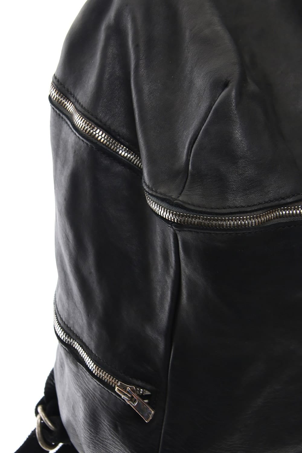 DBP08 - Large Leather Side-zip Backpack