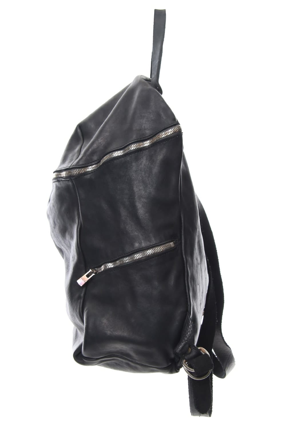 DBP08 - Large Leather Side-zip Backpack
