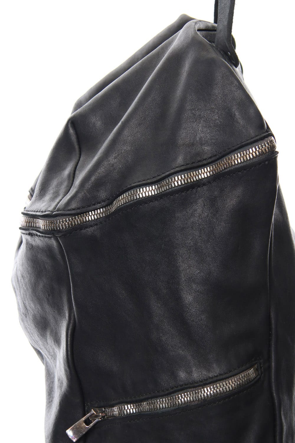 DBP08 - Large Leather Side-zip Backpack