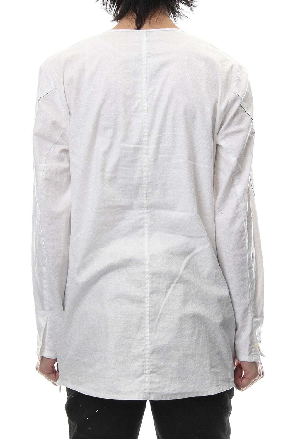 Slab Serge Natural Stretch Over Dye Shirts RB-017 White