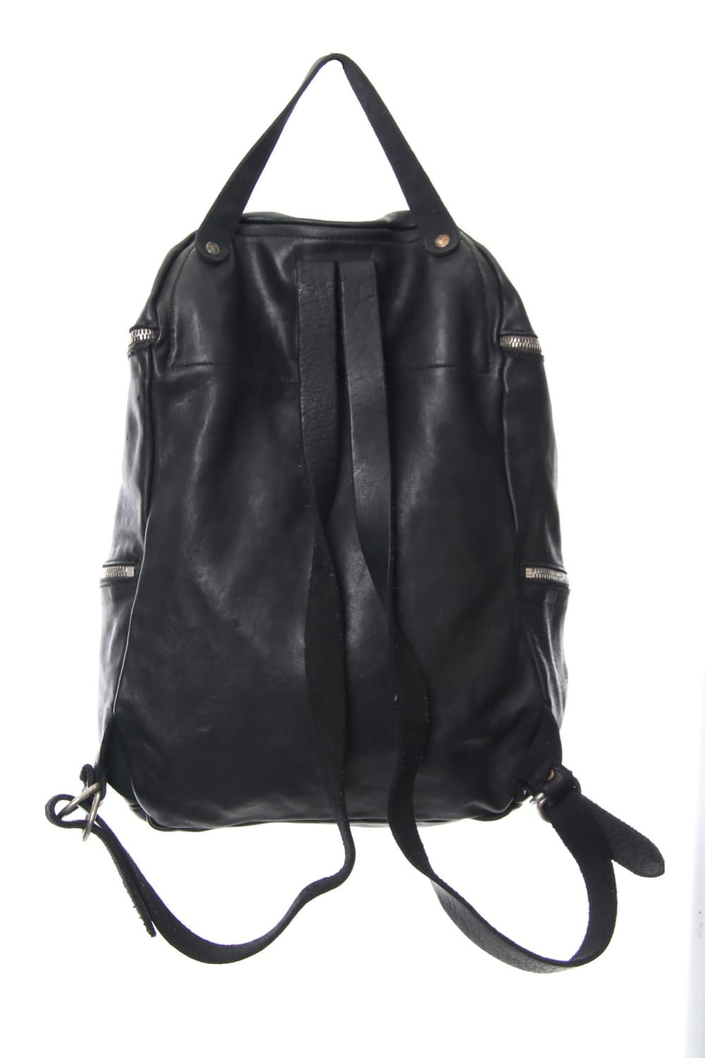 Soft Horse Leather Back Pack - DBP08 - BLACK