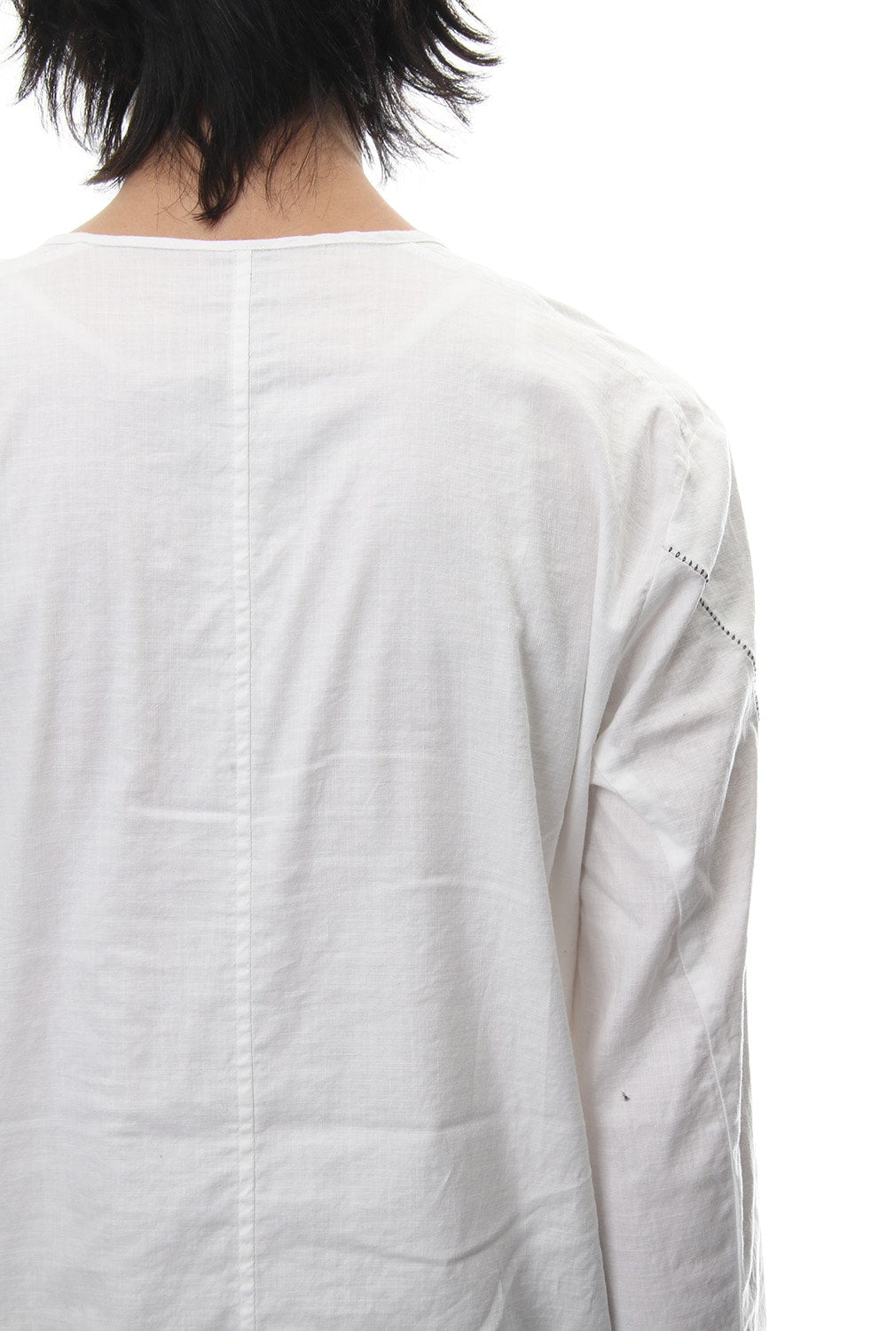 Slab Serge Natural Stretch Over Dye Shirts RB-017 White