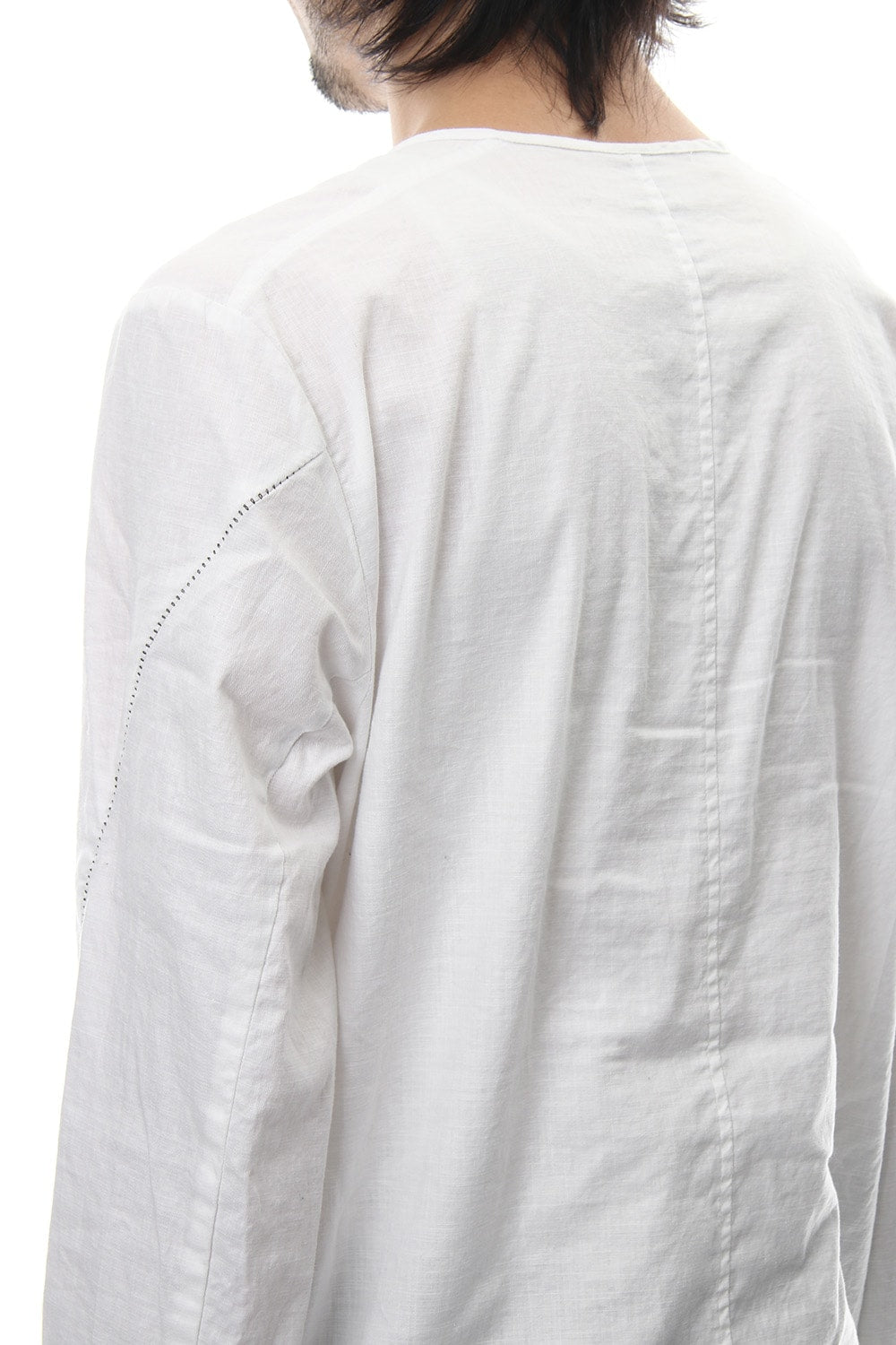 Slab Serge Natural Stretch Over Dye Shirts RB-017 White