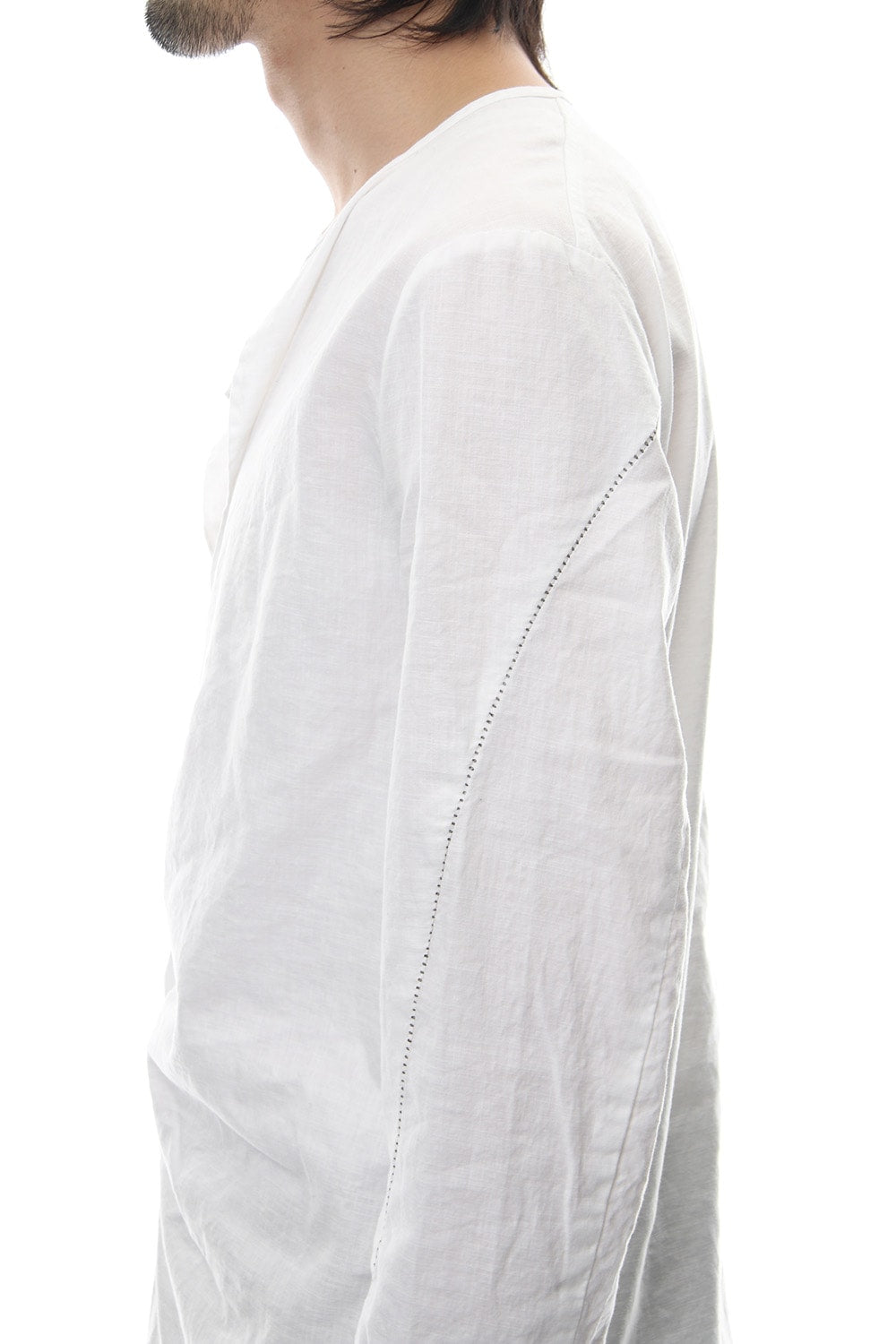 Slab Serge Natural Stretch Over Dye Shirts RB-017 White