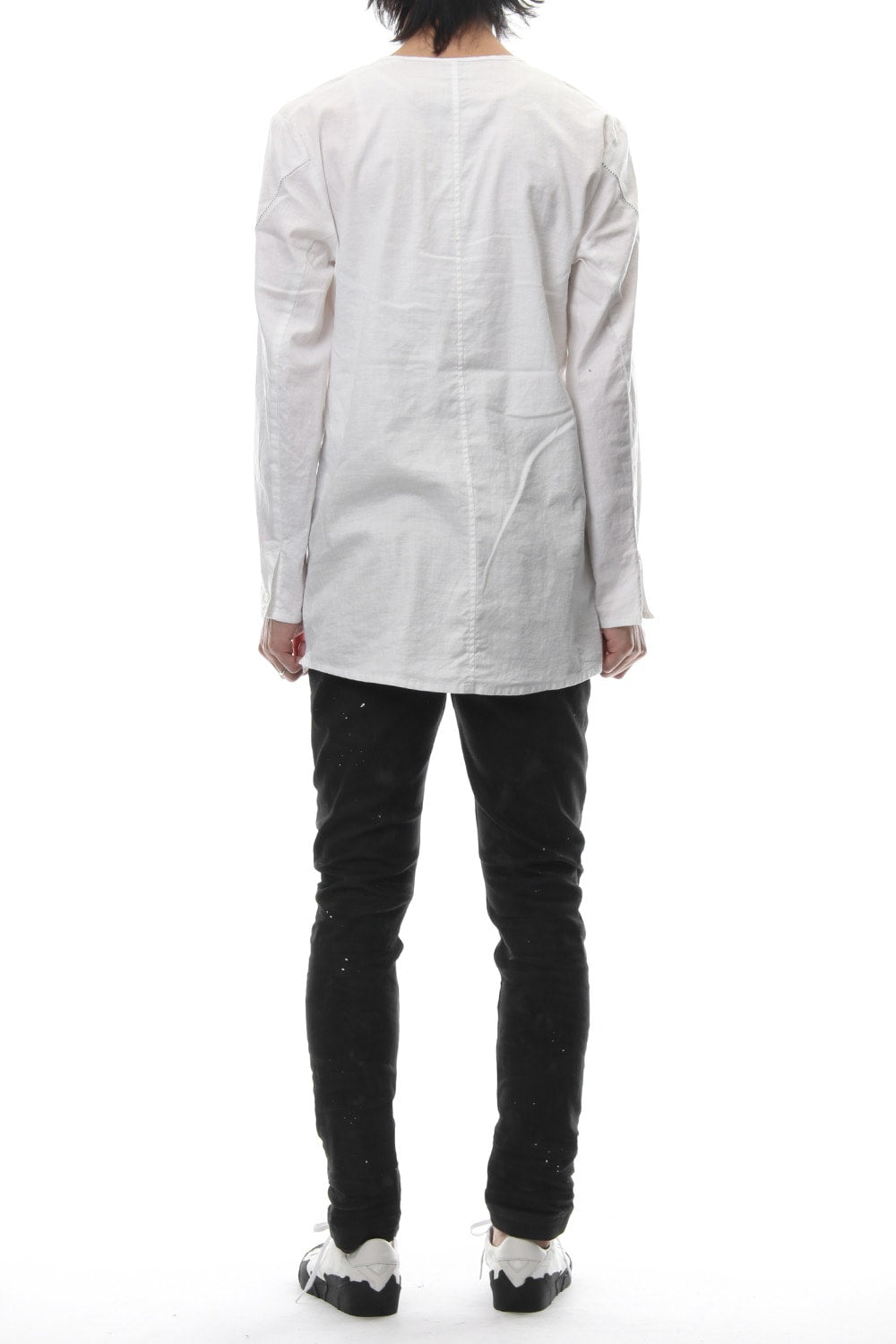 Slab Serge Natural Stretch Over Dye Shirts RB-017 White