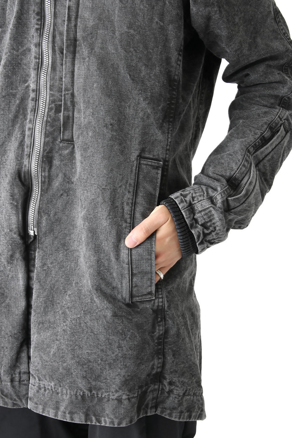 Coat Hard Cotton ripstop Garment Dye